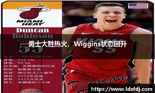 勇士大胜热火，Wiggins状态回升